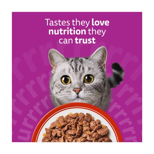Whiskas 1+ Meaty Meals Adult Wet Cat Food Pouches in Jelly thumbnail 3