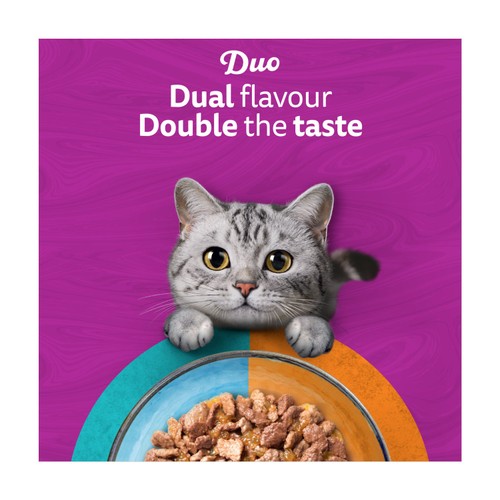 Whiskas 1+ Duo Surf and Turf Adult Wet Cat Food Pouches in Jelly  thumbnail 3