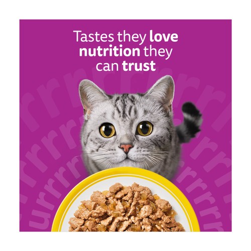Whiskas 1+ Poultry Feasts Adult Wet Cat Food Pouches in Jelly thumbnail 3