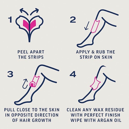 Veet Expert Wax Strips Legs Sensitive 20s thumbnail 4