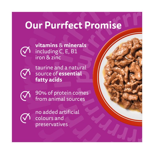Whiskas 1+ Meaty Meals Adult Wet Cat Food Pouches in Gravy  thumbnail 2