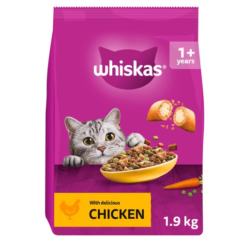 Whiskas 1+ Chicken Adult Dry Cat Food