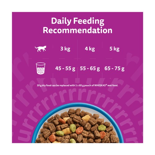 Whiskas 1+ Tuna Adult Dry Cat Food thumbnail 3