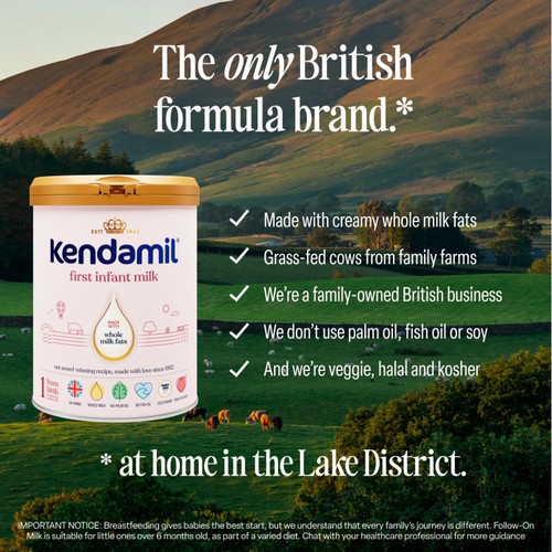 Kendamil 1 First Baby Infant Milk Formula Powder From Birth thumbnail 3