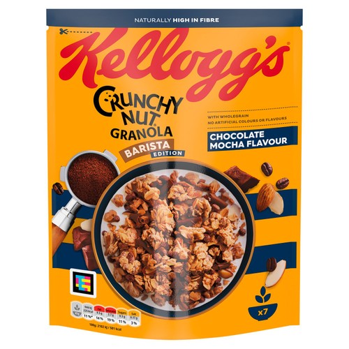 Kellogg's Crunchy Nut Barista Chocolate Breakfast Granola 350g thumbnail 2