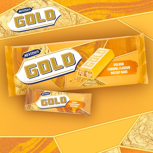 McVitie's Gold Caramel Flavour Biscuit Bars 7 Pack Multipack  thumbnail 3