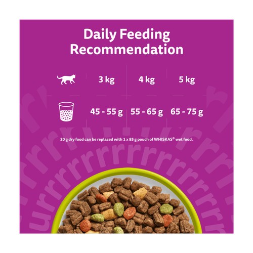 Whiskas 1+ Lamb Adult Dry Cat Food thumbnail 4