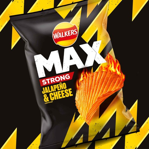 Walkers Max Strong Jalapeno & Cheese Sharing Crisps  thumbnail 2