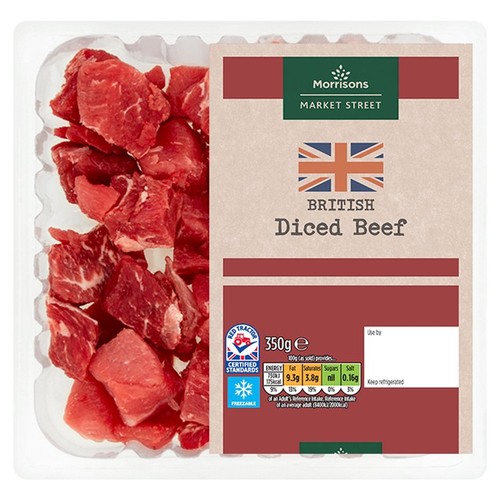 Morrisons British Diced Beef 350g thumbnail 2