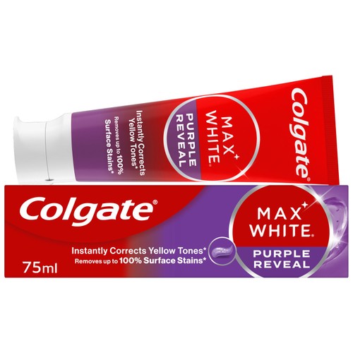 Colgate Max White Purple Reveal Teeth Whitening Toothpaste