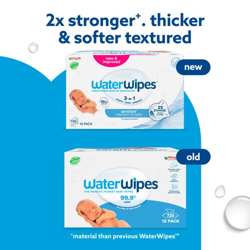 WaterWipes Original Baby Wipes 720 Wipes thumbnail 2