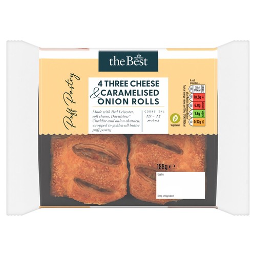 Morrisons The Best Cheese & Onion Rolls