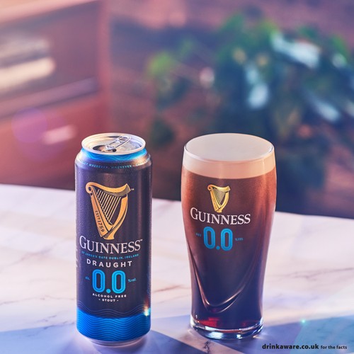 Guinness Draught Alcohol Free Stout Beer 0.0% vol Cans thumbnail 6