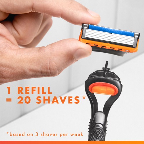 Gillette Fusion Value Pack Razor + 9 Blades thumbnail 5