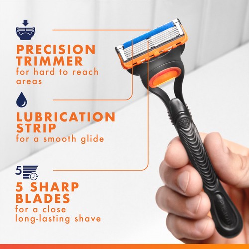 Gillette Fusion Value Pack Razor + 9 Blades thumbnail 7