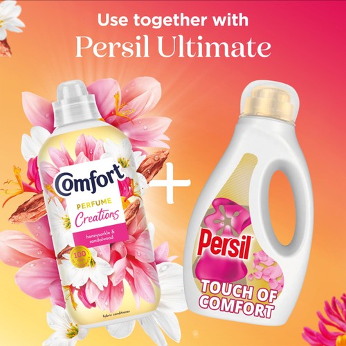 Comfort Honeysuckle & Sandalwood Fabric Conditioner 48 Washes thumbnail 2