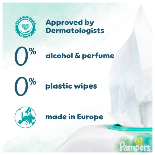 Pampers Harmonie Aqua Baby Wipes Plastic Free thumbnail 3