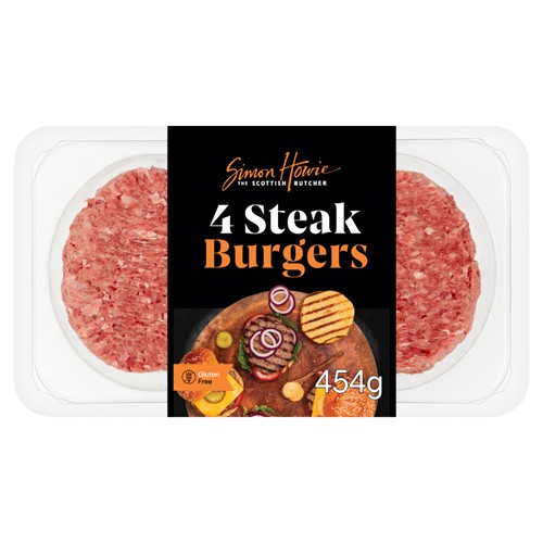 Simon Howie The Scottish Butcher 4 Premium Steak Burgers 454g thumbnail 2