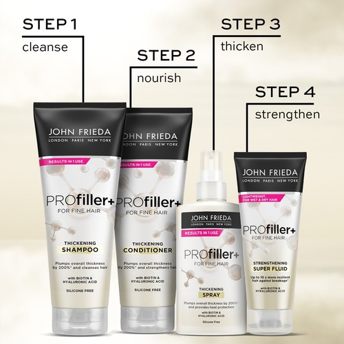 John Frieda PROfiller+ Thickening Spray for Thin, Fine Hair  thumbnail 4