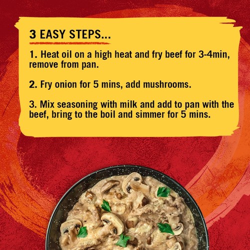 Schwartz Beef Stroganoff Recipe Mix thumbnail 4