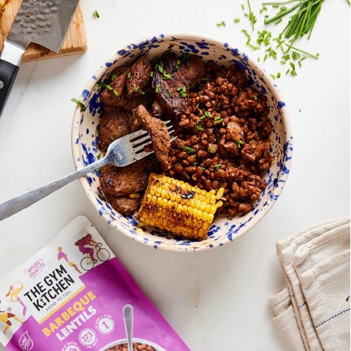 The Gym Kitchen Barbeque Lentils 250g thumbnail 2