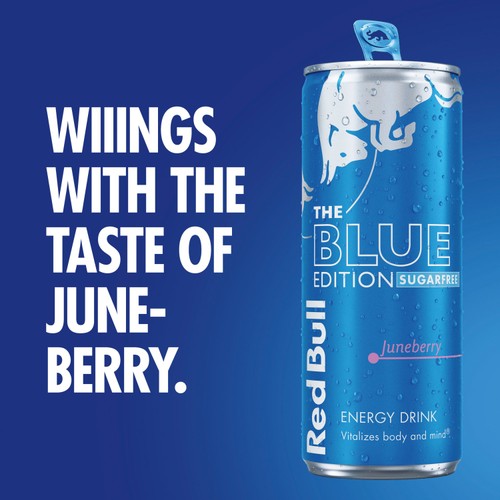 Red Bull Energy Drink Sugar Free Blue Edition Juneberry thumbnail 3