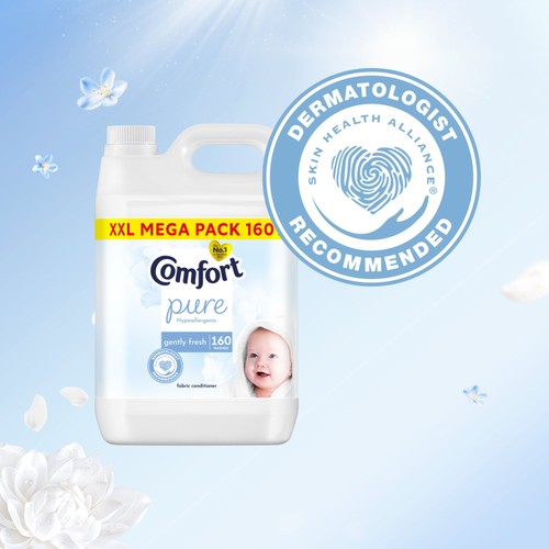 Comfort Sensitive Skin Pure Fabric Conditioner 160 Washes thumbnail 2