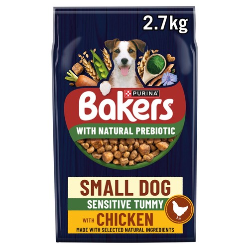Bakers Small Dog Sensitive Tummy Chicken Dry Dog Food 2.7kg