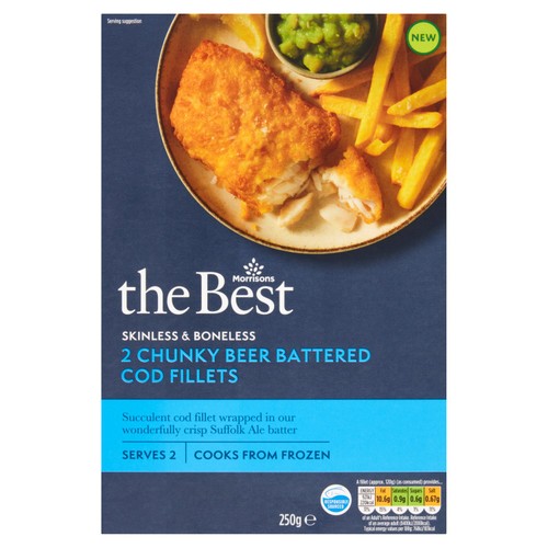Morrisons The Best Beer Battered Cod Fish Fillets