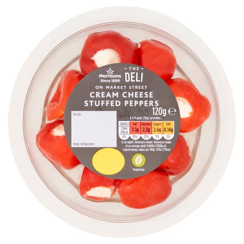 Morrisons Deli Cream Cheese Stuffed Peppers 120g