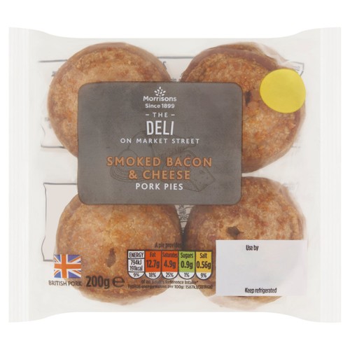 Market Street Deli Smoked Cheese & Bacon Pork Pies
