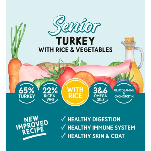 Naturo Senior Dog Turkey With Rice & Veg Pouch thumbnail 4