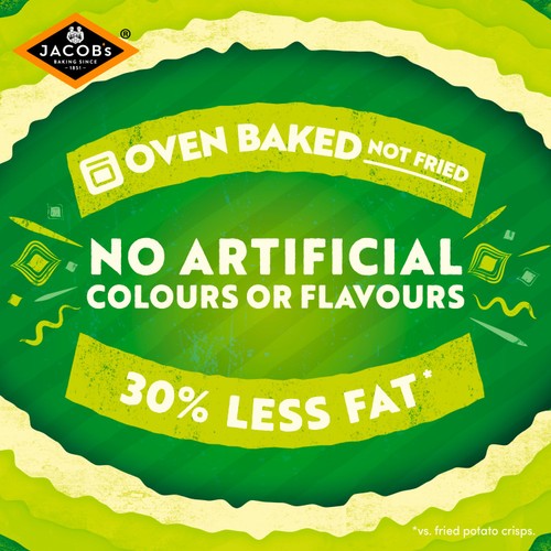 Jacob's Crinklys Cheese & Onion 30% Less Fat 6 Pack Multipack Snacks thumbnail 5