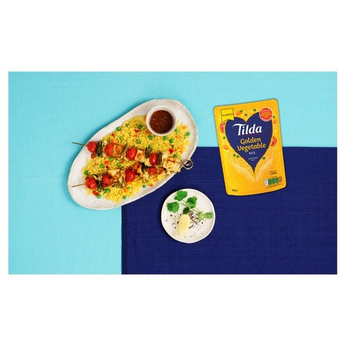 Tilda Microwave Golden Vegetable Long Grain Rice thumbnail 2