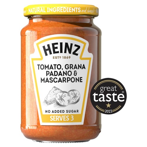 Heinz Pasta Sauce Tomato Grana Padano & Mascarpone 350g