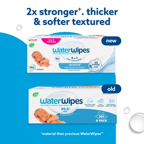 WaterWipes Original Baby Wipes 360 Wipes thumbnail 5