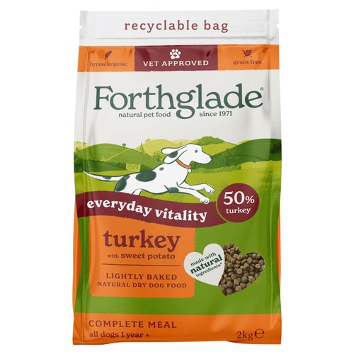 Forthglade Natural Dry Dog Lightly Baked Turkey With Sweet Potato
