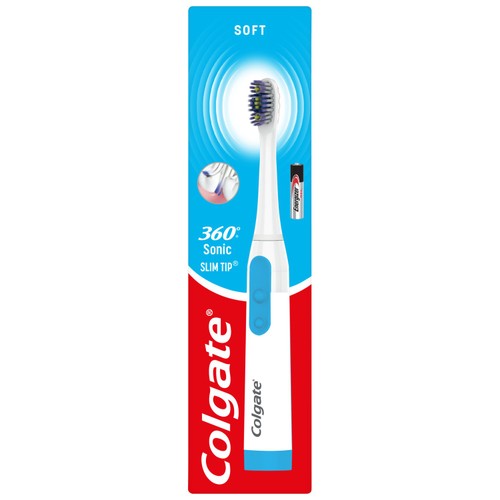Colgate Battery 360 Sonic Floss Tip Soft Toothbrush thumbnail 2