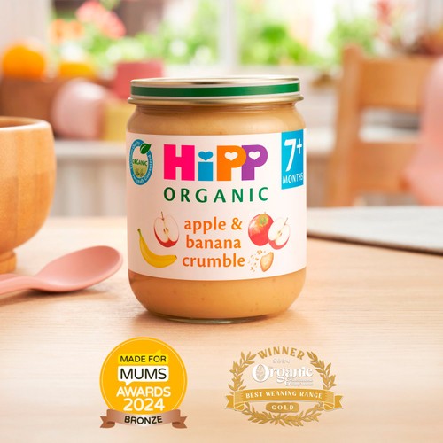 Hipp Organic Apple And Banana Crumble 160g thumbnail 2