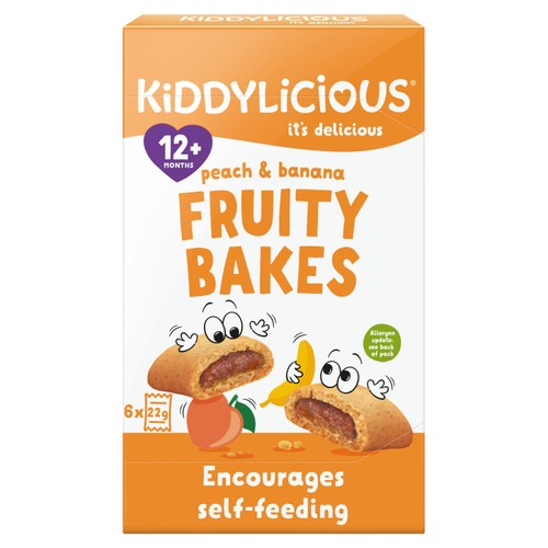 Kiddylicious Peach & Banana Fruity Bakes Baby Snacks  thumbnail 2