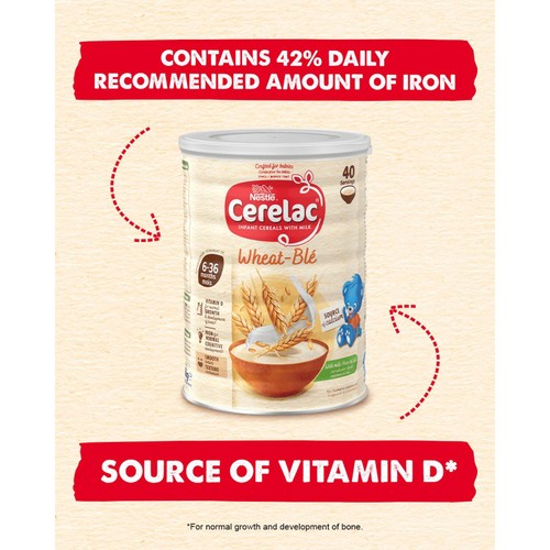 Cerelac Infant Cereals With Milk Wheat 6+ Months 1kg thumbnail 2