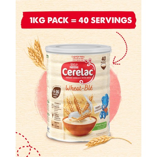 Cerelac Infant Cereals With Milk Wheat 6+ Months 1kg thumbnail 3