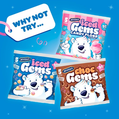 McVitie's Iced Gems Multipack Biscuits 5 Pack  thumbnail 5