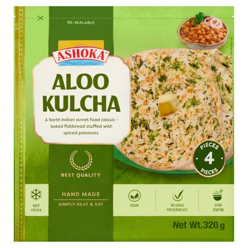 Ashoka Aloo Kulcha 4 Piece Pack 320g