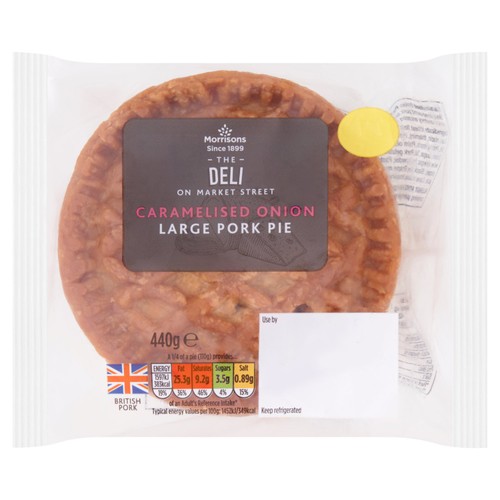 Market Street Deli Caramelised Onion Large Pork Pie