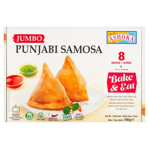 Ashoka Jumbo Punjabi Samosa 8 Piece Pack 700g