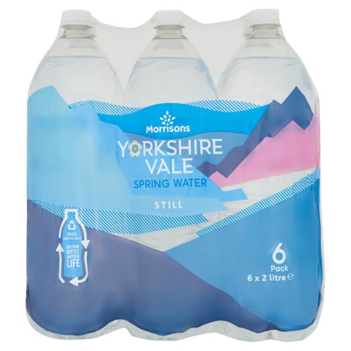 Morrisons Yorkshire Vale Still Spring Water 6 x 2L