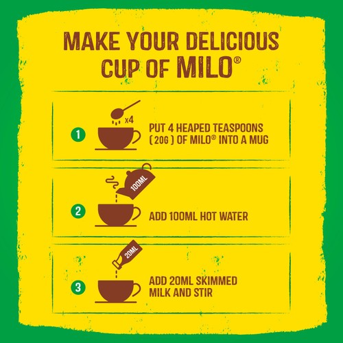 Milo Instant Malt Chocolate Drinking Powder Tin Ghanaian 400g thumbnail 3