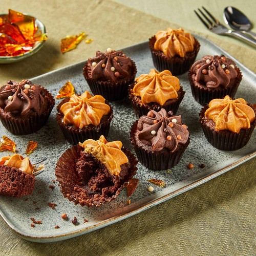 Morrisons Chocolate & Caramel Mini Cupcakes thumbnail 2