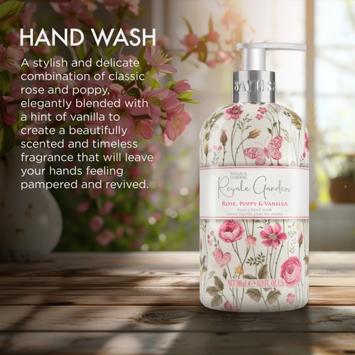 Baylis & Harding Royale Garden Rose Poppy & Vanilla Hand Wash thumbnail 3